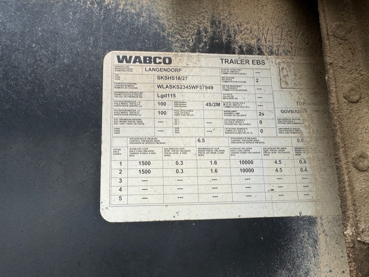 Langendorf SKA-HS 18/27 SKA-HS 18/27, Stahlmulde ca. 24m³ - Damperli dorse: fotoğraf 3 Langendorf SKA-HS 18/27 SKA-HS 18/27, Stahlmulde ca. 24m³ - Damperli dorse: fotoğraf 3
