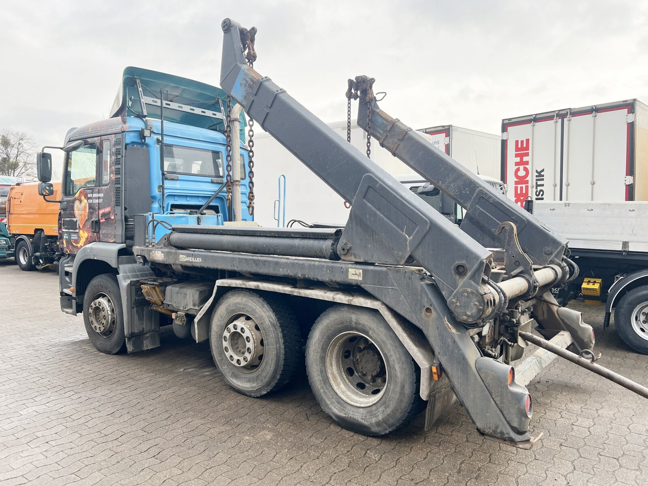 Hidrolift kamyon MAN TGA 26.410 6X2/4 BL Motorschaden! TGA 26.410 6X2/4 BL, Vorlauf Lenk-Liftachse, Meiller Tele.: fotoğraf 9