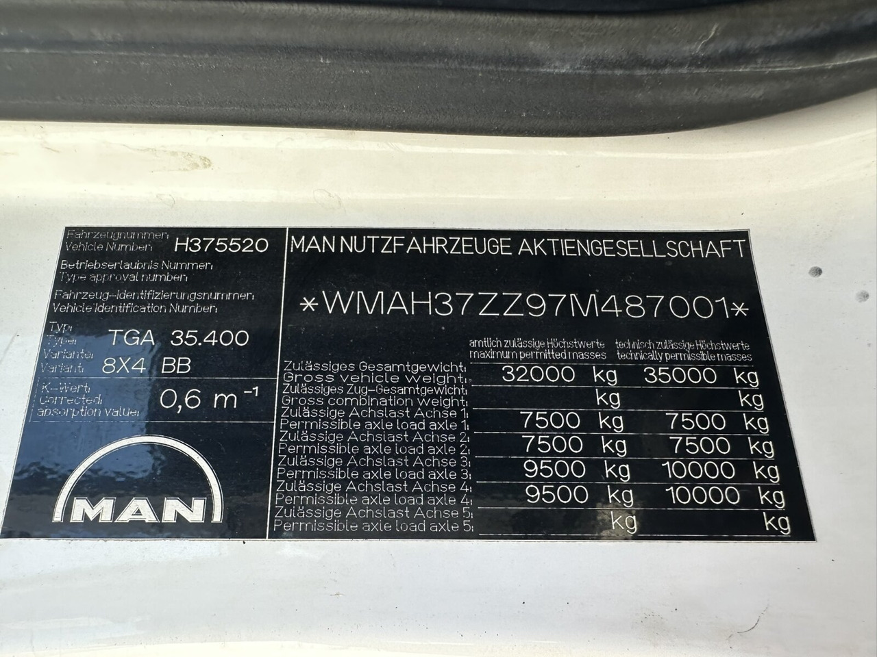 MAN TGA 35.400/440 8x4 BB TGA 35.400/440 8x4 BB - Damperli kamyon: fotoğraf 3 MAN TGA 35.400/440 8x4 BB TGA 35.400/440 8x4 BB - Damperli kamyon: fotoğraf 3