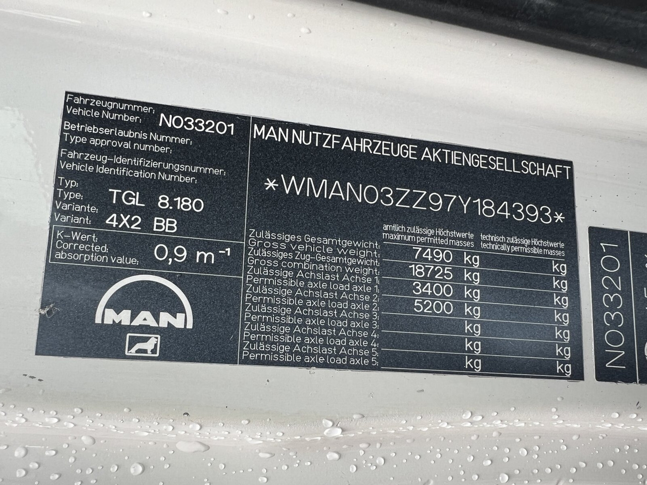 MAN TGL 8.180 4X2 BB TGL 8.180 4X2 BB, Meiller Kipper - Damperli kamyon: fotoğraf 5 MAN TGL 8.180 4X2 BB TGL 8.180 4X2 BB, Meiller Kipper - Damperli kamyon: fotoğraf 5
