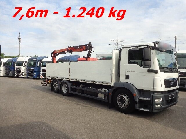 MAN TGM 26.340 6x2-4 LL TGM 26.340 6x2-4 LL,Lenk-Liftachse, Heckkran, Palfinger PK 11.001, faltbar, - Vinçli kamyon, Sal/ Açık kasa kamyon: fotoğraf 5 MAN TGM 26.340 6x2-4 LL TGM 26.340 6x2-4 LL,Lenk-Liftachse, Heckkran, Palfinger PK 11.001, faltbar, - Vinçli kamyon, Sal/ Açık kasa kamyon: fotoğraf 5