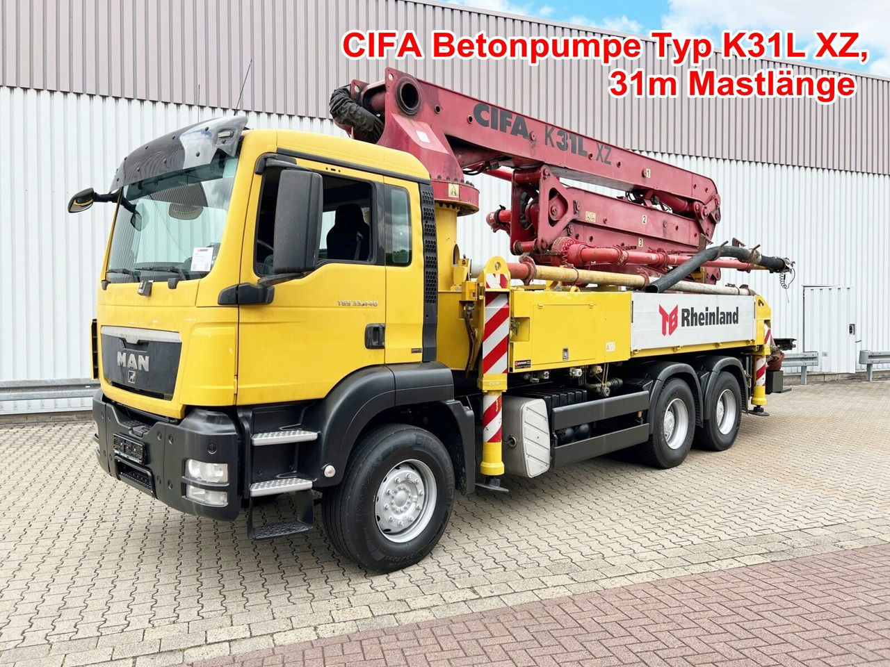 MAN TGS 33.440 6X4 BB TGS 33.440 6X4 BB, Betonpumpe CIFA K31L XZ, 31m Mast - Mobil beton pompası: fotoğraf 1 MAN TGS 33.440 6X4 BB TGS 33.440 6X4 BB, Betonpumpe CIFA K31L XZ, 31m Mast - Mobil beton pompası: fotoğraf 1