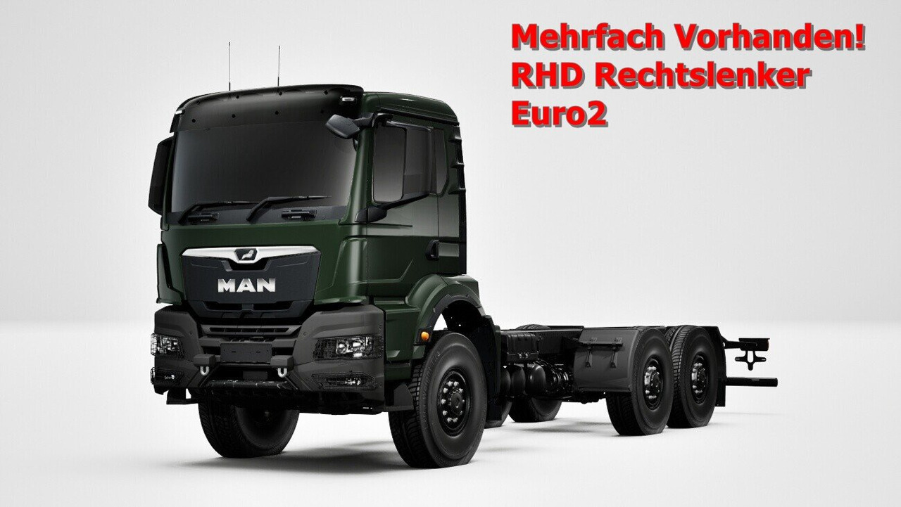 MAN TGS 33.440 6x6 BB CH RHD TGS 33.440 6x6 BB CH RHD, Euro2, Rechtslenker, Einzelbereifung - Şasi kamyon: fotoğraf 1 MAN TGS 33.440 6x6 BB CH RHD TGS 33.440 6x6 BB CH RHD, Euro2, Rechtslenker, Einzelbereifung - Şasi kamyon: fotoğraf 1