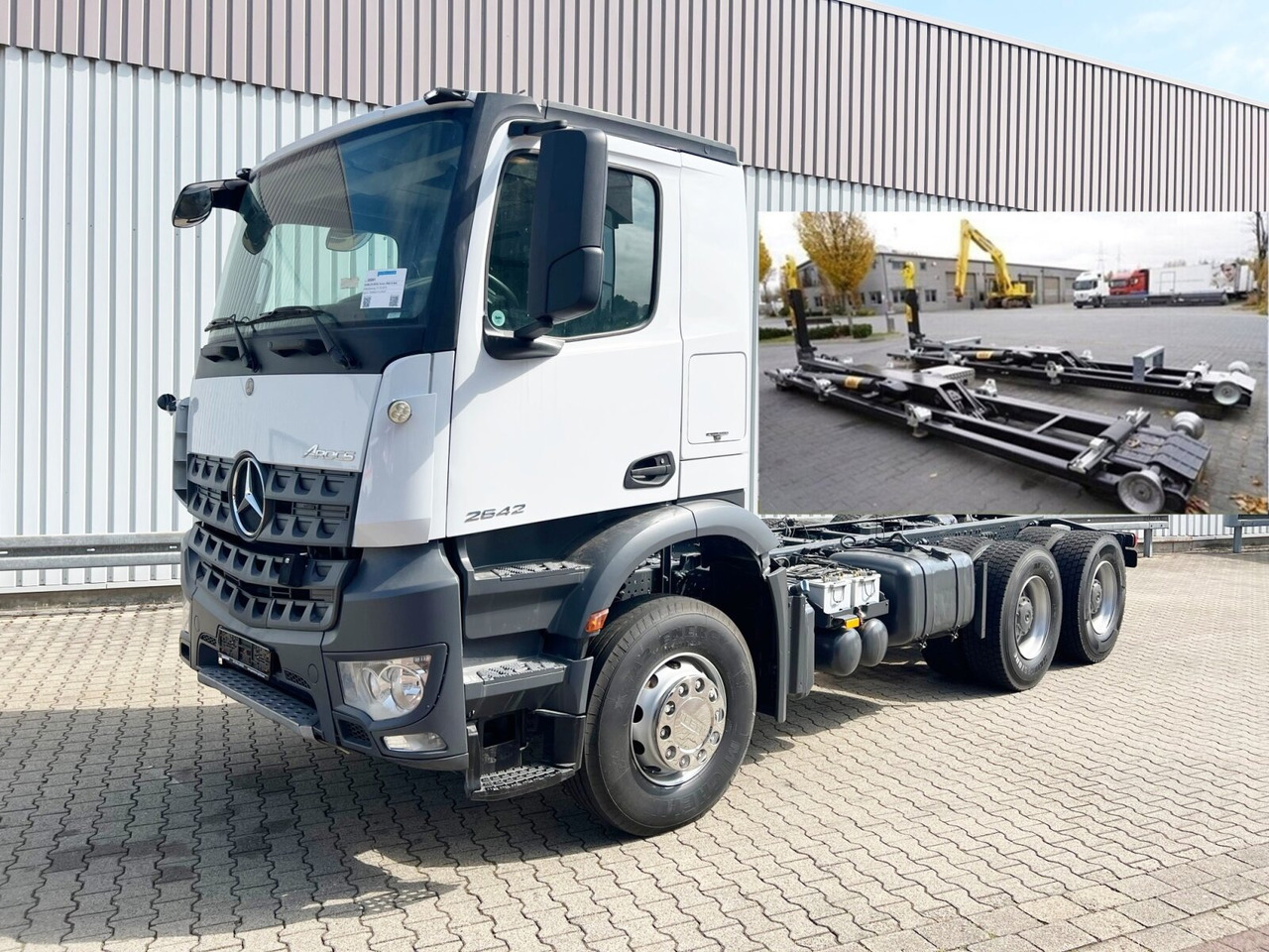 Mercedes-Benz Arocs 2642 K 6x4 Arocs 2642 K 6x4/33 , Retarder, Motorabtrieb - Kancalı yükleyici kamyon: fotoğraf 1 Mercedes-Benz Arocs 2642 K 6x4 Arocs 2642 K 6x4/33 , Retarder, Motorabtrieb - Kancalı yükleyici kamyon: fotoğraf 1