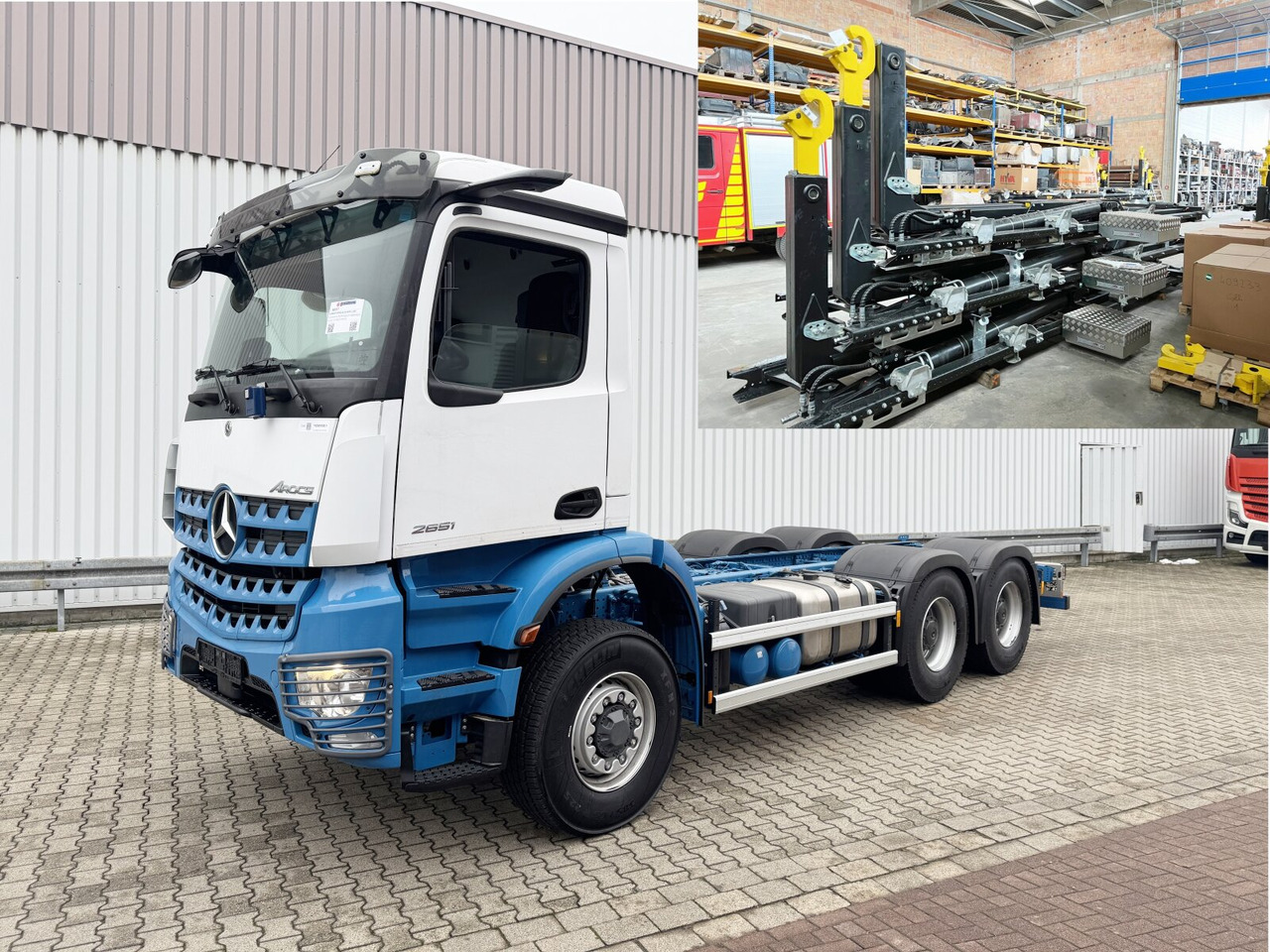 Mercedes-Benz Arocs 2651 L 6x6 Arocs 2651 L 6x6, HydroDrive, MirrorCam, Massage-Sitz, Motorabtrieb - Kancalı yükleyici kamyon: fotoğraf 1 Mercedes-Benz Arocs 2651 L 6x6 Arocs 2651 L 6x6, HydroDrive, MirrorCam, Massage-Sitz, Motorabtrieb - Kancalı yükleyici kamyon: fotoğraf 1