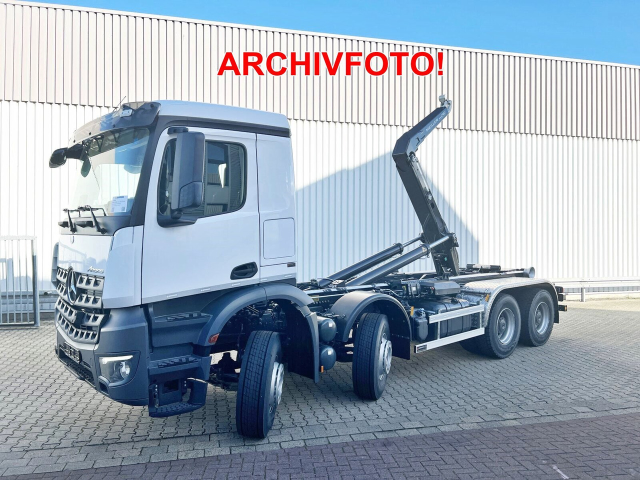 Mercedes-Benz Arocs 4148 K 8x4/4 Arocs 4148 K 8x4/4/45, Turbo-Retarder-Kupplung, Grounder - Kancalı yükleyici kamyon: fotoğraf 1 Mercedes-Benz Arocs 4148 K 8x4/4 Arocs 4148 K 8x4/4/45, Turbo-Retarder-Kupplung, Grounder - Kancalı yükleyici kamyon: fotoğraf 1