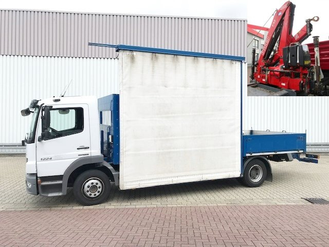 Mercedes-Benz Atego 1224 L 4x2 Atego 1224 L 4x2 Glastransporter, gegen Aufpreis Heckkran Fassi F95A21 - Sal/ Açık kasa kamyon, Vinçli kamyon: fotoğraf 1 Mercedes-Benz Atego 1224 L 4x2 Atego 1224 L 4x2 Glastransporter, gegen Aufpreis Heckkran Fassi F95A21 - Sal/ Açık kasa kamyon, Vinçli kamyon: fotoğraf 1
