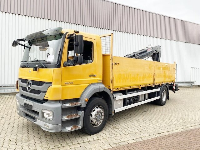 Mercedes-Benz Axor 1833 L 4x2 Axor 1833 L 4x2 mit Heckkran Hiab XS 133 K-2 - Vinçli kamyon, Sal/ Açık kasa kamyon: fotoğraf 1 Mercedes-Benz Axor 1833 L 4x2 Axor 1833 L 4x2 mit Heckkran Hiab XS 133 K-2 - Vinçli kamyon, Sal/ Açık kasa kamyon: fotoğraf 1