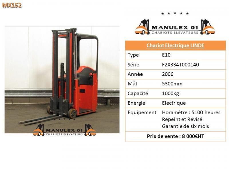 Linde E10 - Elektrikli forklift: fotoğraf 2 Linde E10 - Elektrikli forklift: fotoğraf 2