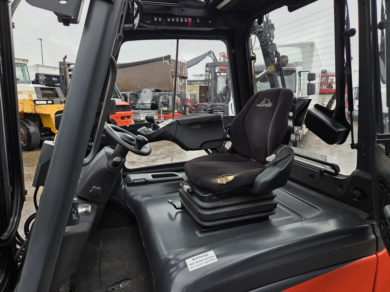 LINDE E40-600 Triplex Elektro Klammergabel - Elektrikli forklift: fotoğraf 5 LINDE E40-600 Triplex Elektro Klammergabel - Elektrikli forklift: fotoğraf 5