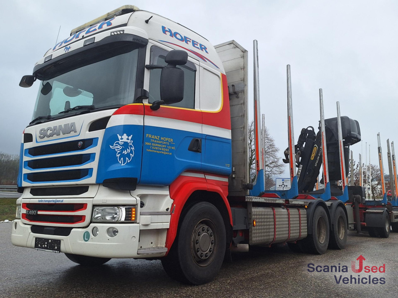 SCANIA R 490 LB6x4HNB Epsilon M12 Z Komplettzug !! - Tomruk kamyonu, Vinçli kamyon: fotoğraf 1 SCANIA R 490 LB6x4HNB Epsilon M12 Z Komplettzug !! - Tomruk kamyonu, Vinçli kamyon: fotoğraf 1