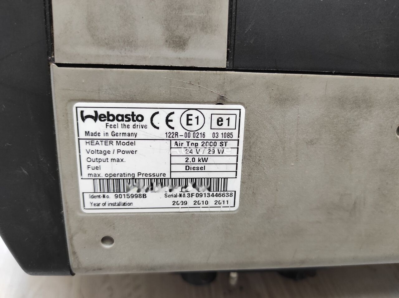 Webasto Renault truck - Isıtma/ Havalandırma - Kamyon: fotoğraf 4 Webasto Renault truck - Isıtma/ Havalandırma - Kamyon: fotoğraf 4