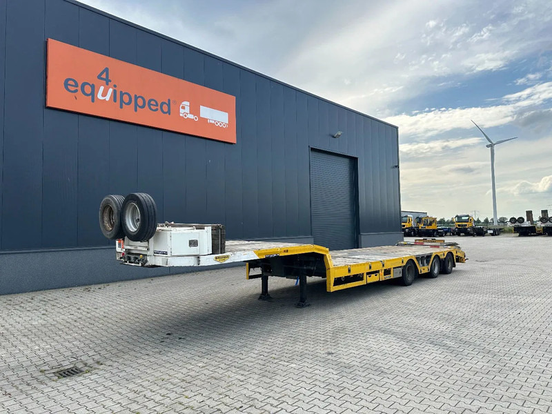 Broshuis E-2190/27 lowloader, wheel well, 4,1m extendable, steering axle - Alçak çerçeveli platform dorse: fotoğraf 1 Broshuis E-2190/27 lowloader, wheel well, 4,1m extendable, steering axle - Alçak çerçeveli platform dorse: fotoğraf 1