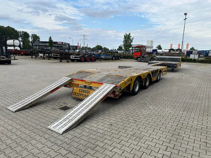 Broshuis E-2190/27 lowloader, wheel well, 4,1m extendable, steering axle - Alçak çerçeveli platform dorse: fotoğraf 4 Broshuis E-2190/27 lowloader, wheel well, 4,1m extendable, steering axle - Alçak çerçeveli platform dorse: fotoğraf 4
