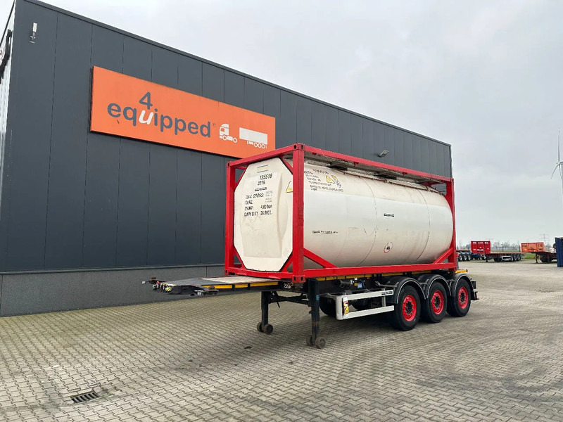 Burg 20FT ADR (EX/II, EX/III, FL, AT) Chassis + Tankcontainer 26.000L /3 baffels - Tanker dorse: fotoğraf 1 Burg 20FT ADR (EX/II, EX/III, FL, AT) Chassis + Tankcontainer 26.000L /3 baffels - Tanker dorse: fotoğraf 1