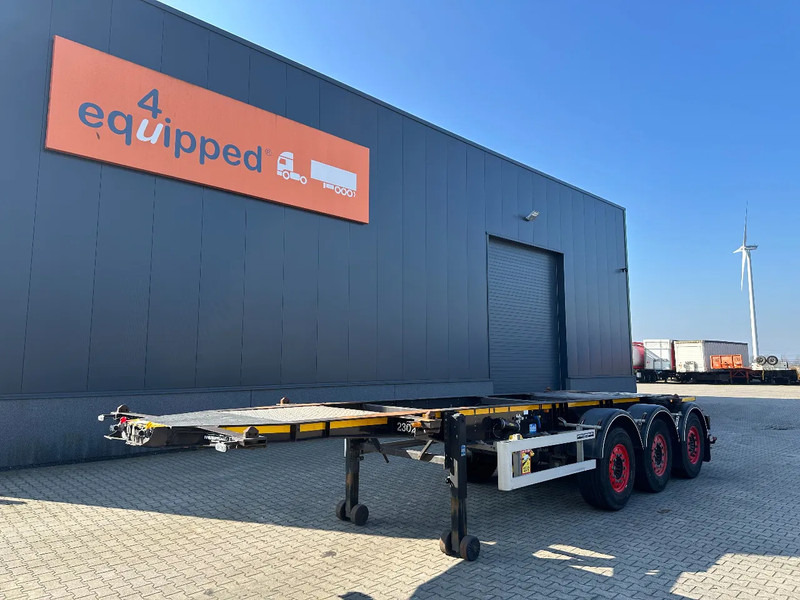Burg 20FT ADR (EX/II, EX/III, FL, AT), empty weight: 3.690kg, SAF INTRADISC, 2x liftaxle, ALCOA, NL-Chassis - Konteynır taşıyıcı/ Yedek karoser dorse: fotoğraf 1 Burg 20FT ADR (EX/II, EX/III, FL, AT), empty weight: 3.690kg, SAF INTRADISC, 2x liftaxle, ALCOA, NL-Chassis - Konteynır taşıyıcı/ Yedek karoser dorse: fotoğraf 1