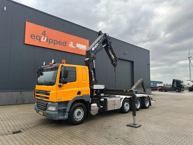 DAF CF 85.410 8x2 / HMF 3000 K6 crane (30T/m 6x extendable) + remote / HYVALIFT 26Tkg HOOK, / EURO-5 / NL-TRUCK - Kancalı yükleyici kamyon, Vinçli kamyon: fotoğraf 2 DAF CF 85.410 8x2 / HMF 3000 K6 crane (30T/m 6x extendable) + remote / HYVALIFT 26Tkg HOOK, / EURO-5 / NL-TRUCK - Kancalı yükleyici kamyon, Vinçli kamyon: fotoğraf 2