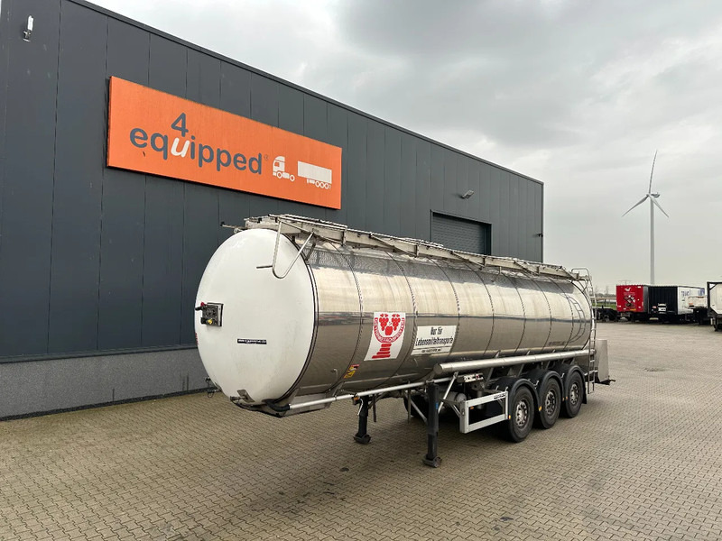 Feldbinder FOOD / LEVENSMIDDELEN / LEBENSMITTEL / 33.500L / 3-COMP / PUMP / NL-trailer / APK: 05-2026 - Tanker dorse: fotoğraf 1 Feldbinder FOOD / LEVENSMIDDELEN / LEBENSMITTEL / 33.500L / 3-COMP / PUMP / NL-trailer / APK: 05-2026 - Tanker dorse: fotoğraf 1