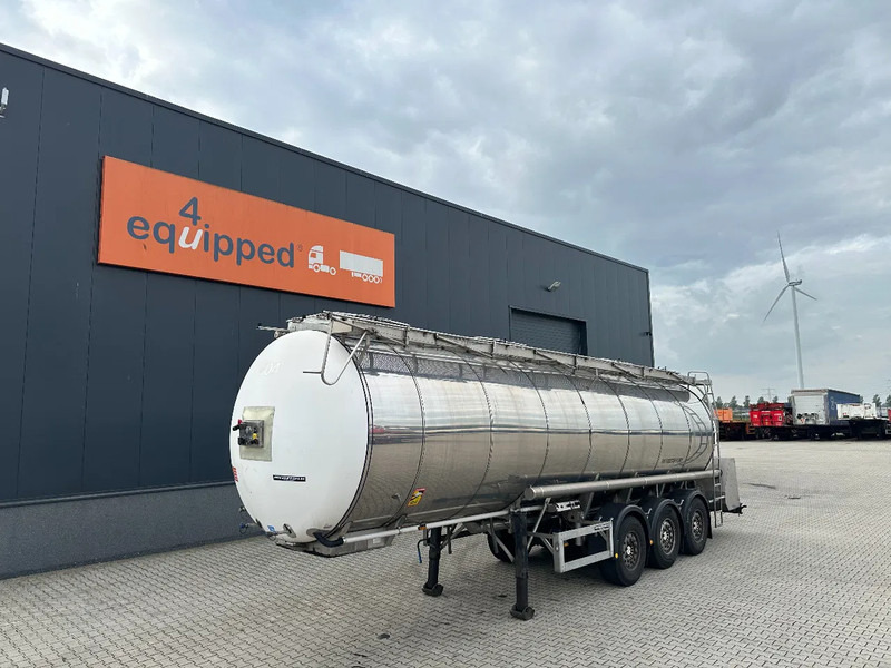 Feldbinder FOOD / LEVENSMIDDELEN / LEBENSMITTEL / 33.500L / 3-COMP / PUMP / NL-trailer / APK: 10-2026 - Tanker dorse: fotoğraf 1 Feldbinder FOOD / LEVENSMIDDELEN / LEBENSMITTEL / 33.500L / 3-COMP / PUMP / NL-trailer / APK: 10-2026 - Tanker dorse: fotoğraf 1