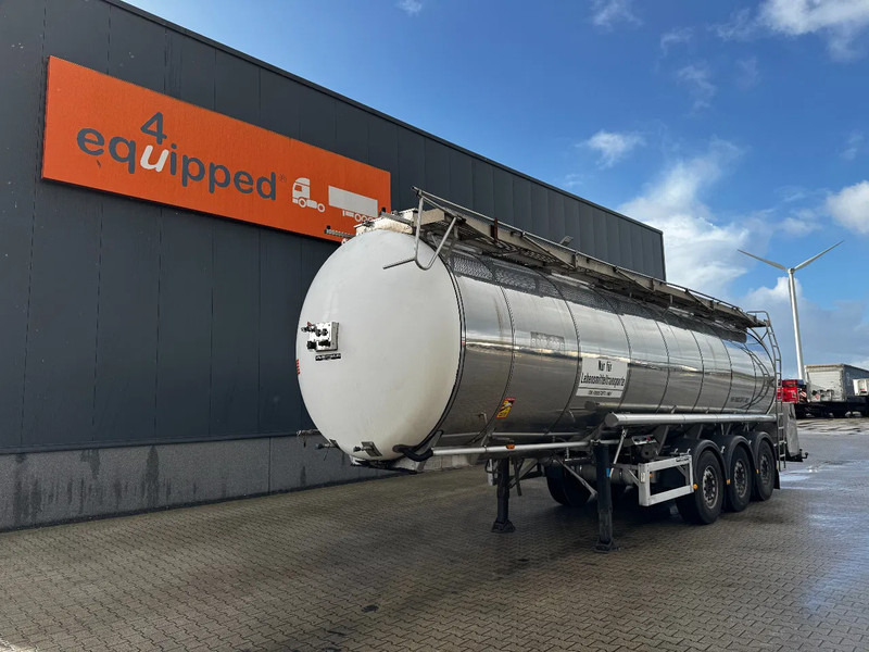 Feldbinder LEBENSMITTEL / LEVENSMIDDELEN FOOD / 33.500L / 3-COMP / PUMPE / INOX / NL-trailer / APK: 05-2026 - Tanker dorse: fotoğraf 1 Feldbinder LEBENSMITTEL / LEVENSMIDDELEN FOOD / 33.500L / 3-COMP / PUMPE / INOX / NL-trailer / APK: 05-2026 - Tanker dorse: fotoğraf 1