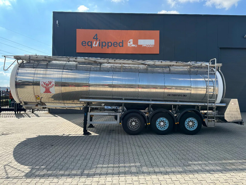 Feldbinder LEBENSMITTEL / LEVENSMIDDELEN FOOD / 33.500L / 3-COMP / PUMPE / NL-trailer / APK: 09-2026 - Tanker dorse: fotoğraf 2 Feldbinder LEBENSMITTEL / LEVENSMIDDELEN FOOD / 33.500L / 3-COMP / PUMPE / NL-trailer / APK: 09-2026 - Tanker dorse: fotoğraf 2