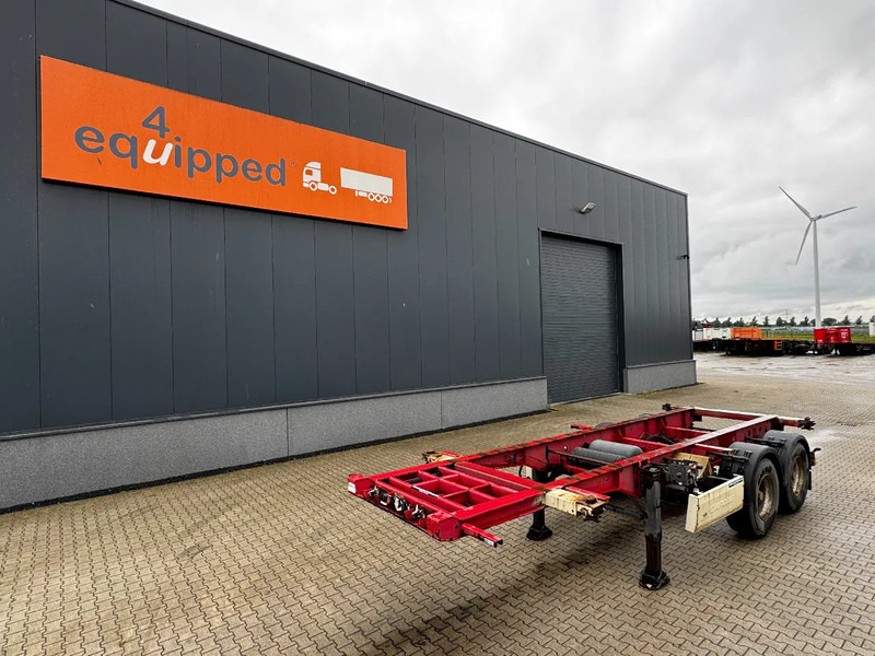 Krone 2-assig 20FT chassis, BPW + trommel, luchtvering, leeggewicht: 3.180kg - Konteynır taşıyıcı/ Yedek karoser dorse: fotoğraf 1 Krone 2-assig 20FT chassis, BPW + trommel, luchtvering, leeggewicht: 3.180kg - Konteynır taşıyıcı/ Yedek karoser dorse: fotoğraf 1
