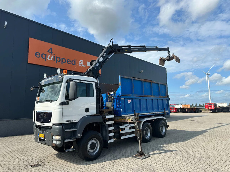 MAN TGS 26.400 6x6, HIAB 166E-3 HiPro Crane + ROTATOR + BUCKET / RUIZEVELD 2-WAY TIPPER, NL-truck, APK: 11/2025 - Vinçli kamyon: fotoğraf 3 MAN TGS 26.400 6x6, HIAB 166E-3 HiPro Crane + ROTATOR + BUCKET / RUIZEVELD 2-WAY TIPPER, NL-truck, APK: 11/2025 - Vinçli kamyon: fotoğraf 3