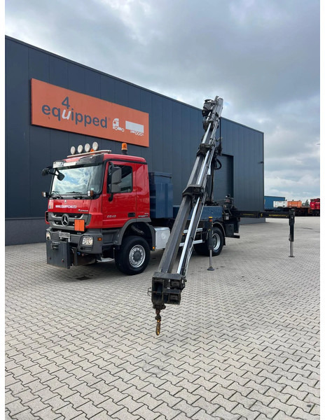 Mercedes-Benz Actros 2046 4x4 / FULL SPRING / HIAB 288 EP 5 HIPRO Crane / EURO-5 - Vinçli kamyon: fotoğraf 1 Mercedes-Benz Actros 2046 4x4 / FULL SPRING / HIAB 288 EP 5 HIPRO Crane / EURO-5 - Vinçli kamyon: fotoğraf 1