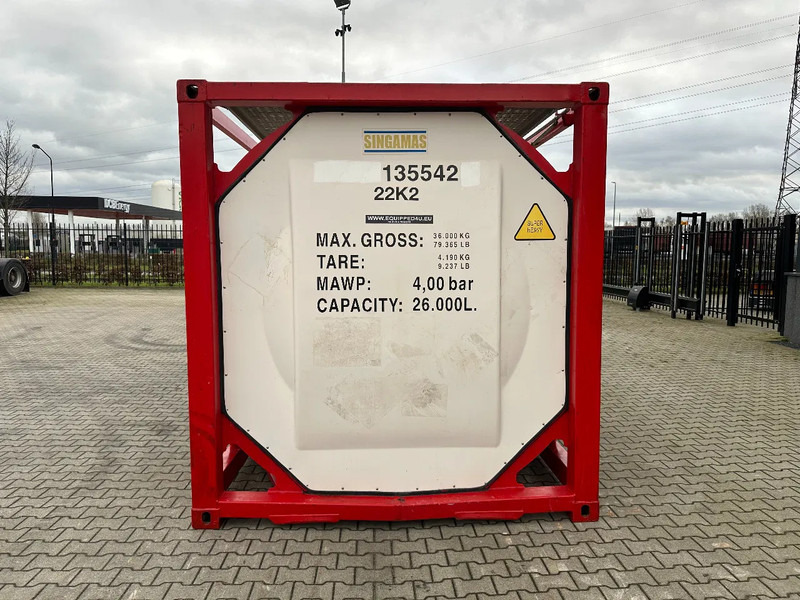 SINGAMAS 20FT ISO, 26.000L/1-COMP/3 BAFFELS/3 manholes, 5Y inspection: 06/2027 - Depolama tankı: fotoğraf 5 SINGAMAS 20FT ISO, 26.000L/1-COMP/3 BAFFELS/3 manholes, 5Y inspection: 06/2027 - Depolama tankı: fotoğraf 5
