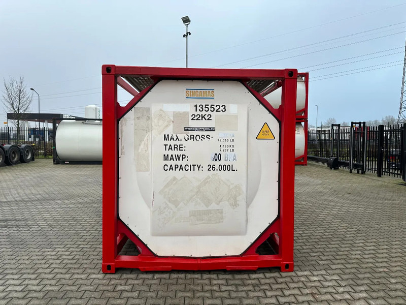 SINGAMAS 20FT ISO, 26.000L/1-COMP/3 BAFFELS/3 manholes, 5Y inspection: 06/2027 - Depolama tankı: fotoğraf 5 SINGAMAS 20FT ISO, 26.000L/1-COMP/3 BAFFELS/3 manholes, 5Y inspection: 06/2027 - Depolama tankı: fotoğraf 5