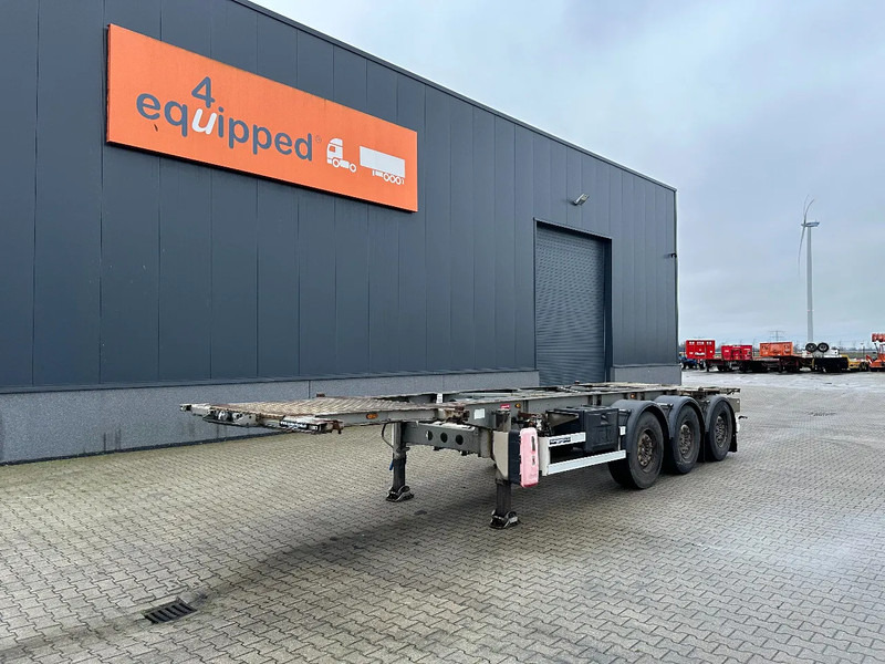 TURBO'S HOET 20FT/30FT, ADR (FL, AT), empty weight: 3.720kg, liftaxle, SAF disc - Konteynır taşıyıcı/ Yedek karoser dorse: fotoğraf 1 TURBO'S HOET 20FT/30FT, ADR (FL, AT), empty weight: 3.720kg, liftaxle, SAF disc - Konteynır taşıyıcı/ Yedek karoser dorse: fotoğraf 1
