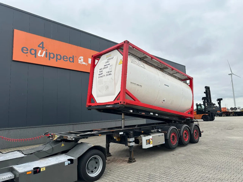 Van Hool 20FT Tipping-chassis, ADR (EX/II, EX/III, FL, AT, OX), SAF, 2 liftaxles - Konteynır taşıyıcı/ Yedek karoser dorse: fotoğraf 1 Van Hool 20FT Tipping-chassis, ADR (EX/II, EX/III, FL, AT, OX), SAF, 2 liftaxles - Konteynır taşıyıcı/ Yedek karoser dorse: fotoğraf 1