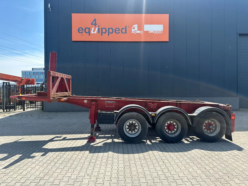 Van Hool 3 AXLE 20FT TIPPING-CHASSIS, BPW + disc, liftaxle, steering axle, BROKEN HYVA-CYLINDER - Konteynır taşıyıcı/ Yedek karoser dorse: fotoğraf 2 Van Hool 3 AXLE 20FT TIPPING-CHASSIS, BPW + disc, liftaxle, steering axle, BROKEN HYVA-CYLINDER - Konteynır taşıyıcı/ Yedek karoser dorse: fotoğraf 2