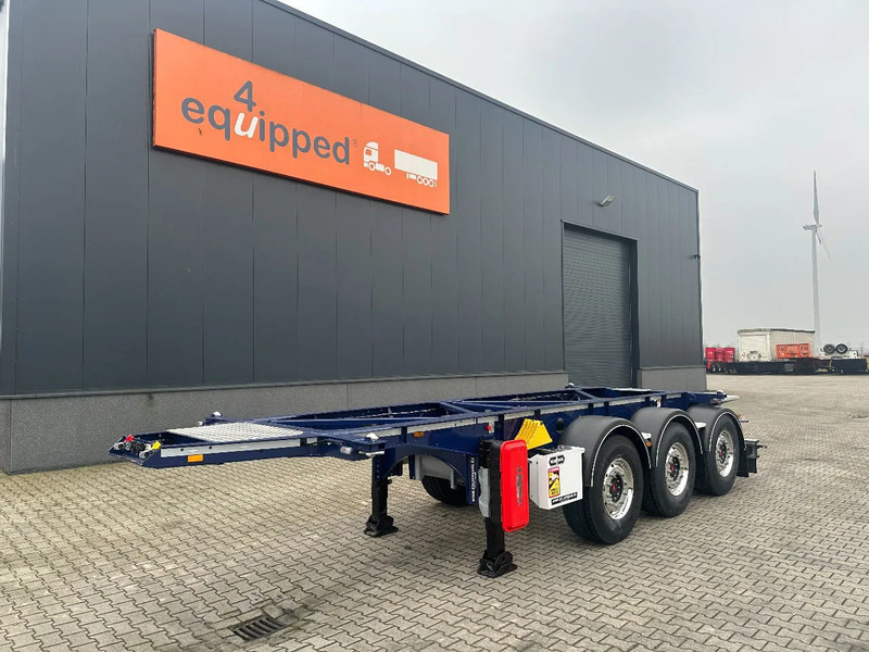 Van Hool NEW / DIRECT AVAILABLE 20FT ADR-CHASSIS, EMPTY WEIGHT: 3.300KG, DISCBRAKES, 3x available, ALU WHEELS - Konteynır taşıyıcı/ Yedek karoser dorse: fotoğraf 1 Van Hool NEW / DIRECT AVAILABLE 20FT ADR-CHASSIS, EMPTY WEIGHT: 3.300KG, DISCBRAKES, 3x available, ALU WHEELS - Konteynır taşıyıcı/ Yedek karoser dorse: fotoğraf 1