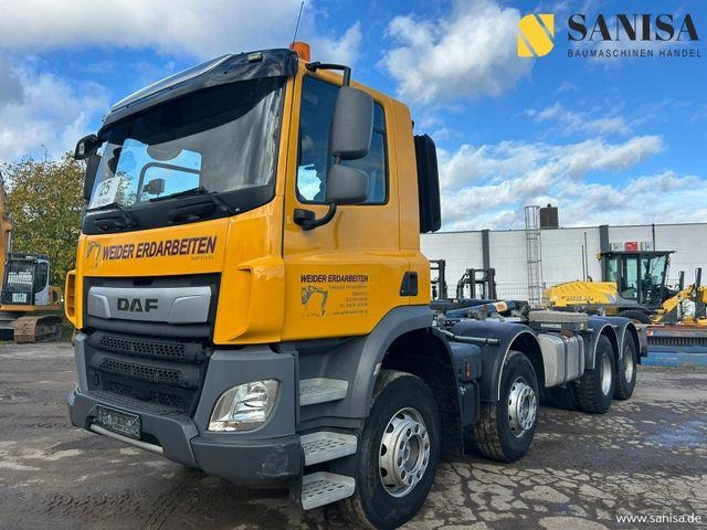 DAF CF 450/Abrollkipper HYVA 30-67-S 30TON/Lenkachse - Kancalı yükleyici kamyon: fotoğraf 2 DAF CF 450/Abrollkipper HYVA 30-67-S 30TON/Lenkachse - Kancalı yükleyici kamyon: fotoğraf 2