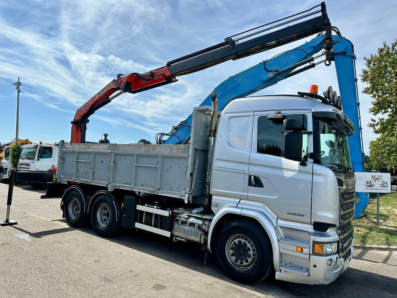 Scania R520 6x4 TRACTOR + TIPPER + CRANE PALFINGER PK 15002 A - RETARDER - *FULL AIR* - EUR 6 - BE TRUCK - Çekici: fotoğraf 5 Scania R520 6x4 TRACTOR + TIPPER + CRANE PALFINGER PK 15002 A - RETARDER - *FULL AIR* - EUR 6 - BE TRUCK - Çekici: fotoğraf 5