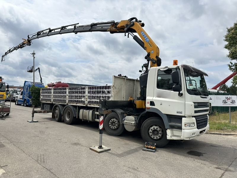 DAF CF 85.360 8x2 + KRAN (25m!) EFFER 305 6S + JIB 4S + ROTATOR - PLATORM 7m60 - LIFT + STEERING AXLE - EURO 5 - BE - Sal/ Açık kasa kamyon, Vinçli kamyon: fotoğraf 2 DAF CF 85.360 8x2 + KRAN (25m!) EFFER 305 6S + JIB 4S + ROTATOR - PLATORM 7m60 - LIFT + STEERING AXLE - EURO 5 - BE - Sal/ Açık kasa kamyon, Vinçli kamyon: fotoğraf 2