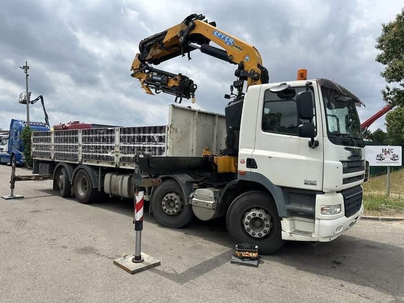DAF CF 85.360 8x2 + KRAN (25m!) EFFER 305 6S + JIB 4S + ROTATOR - PLATORM 7m60 - LIFT + STEERING AXLE - EURO 5 - BE - Sal/ Açık kasa kamyon, Vinçli kamyon: fotoğraf 1 DAF CF 85.360 8x2 + KRAN (25m!) EFFER 305 6S + JIB 4S + ROTATOR - PLATORM 7m60 - LIFT + STEERING AXLE - EURO 5 - BE - Sal/ Açık kasa kamyon, Vinçli kamyon: fotoğraf 1