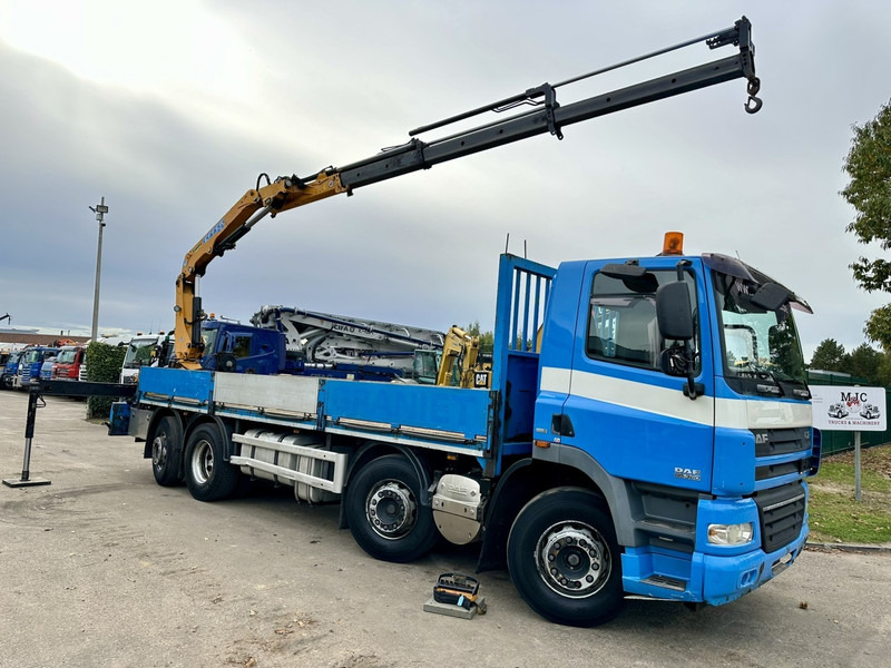 DAF CF 85.360 8x2 PLATFORM 7m35 + CRANE EFFER 165-3S + RADIO - MANUAL GEARBOX ZF - EURO 5 - BE TRUCK - Vinçli kamyon: fotoğraf 1 DAF CF 85.360 8x2 PLATFORM 7m35 + CRANE EFFER 165-3S + RADIO - MANUAL GEARBOX ZF - EURO 5 - BE TRUCK - Vinçli kamyon: fotoğraf 1