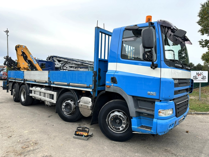 DAF CF 85.360 8x2 PRITSCHE 7m35 + KRAN EFFER 165-3S + RADIO - MANUAL GEARBOX ZF - EURO 5 - BE TRUCK - Sal/ Açık kasa kamyon, Vinçli kamyon: fotoğraf 1 DAF CF 85.360 8x2 PRITSCHE 7m35 + KRAN EFFER 165-3S + RADIO - MANUAL GEARBOX ZF - EURO 5 - BE TRUCK - Sal/ Açık kasa kamyon, Vinçli kamyon: fotoğraf 1