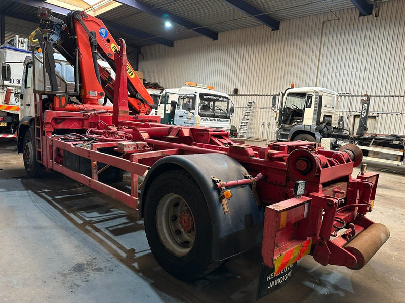 MAN 18.284 HOOKLIFT + CRANE PALFINGER PK 11001 A - STEEL SPRING / BLATT / LAMES - BE TRUCK - Kancalı yükleyici kamyon, Vinçli kamyon: fotoğraf 5 MAN 18.284 HOOKLIFT + CRANE PALFINGER PK 11001 A - STEEL SPRING / BLATT / LAMES - BE TRUCK - Kancalı yükleyici kamyon, Vinçli kamyon: fotoğraf 5
