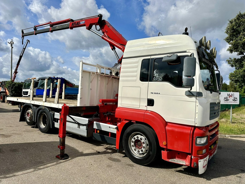 MAN TG 360 A 6x2 + CRANE ATLAS 100.1 A3 - PLATFORM 5m80 - E3 - LIFT-AXLE - FULL AIR SUSPENSION - ZF AS TRONIC - BE TRUCK - Vinçli kamyon: fotoğraf 1 MAN TG 360 A 6x2 + CRANE ATLAS 100.1 A3 - PLATFORM 5m80 - E3 - LIFT-AXLE - FULL AIR SUSPENSION - ZF AS TRONIC - BE TRUCK - Vinçli kamyon: fotoğraf 1
