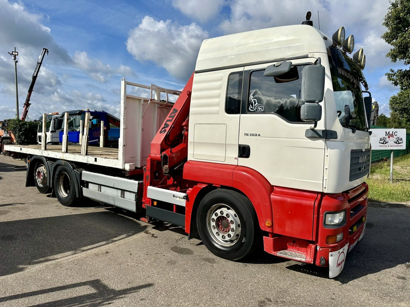 MAN TG 360 A 6x2 + KRAN ATLAS 100.1 A3 - PLATFORM 5m80 - E3 - LIFT-AXLE - FULL AIR SUSPENSION - ZF AS TRONIC - BE TRUCK - Sal/ Açık kasa kamyon, Vinçli kamyon: fotoğraf 1 MAN TG 360 A 6x2 + KRAN ATLAS 100.1 A3 - PLATFORM 5m80 - E3 - LIFT-AXLE - FULL AIR SUSPENSION - ZF AS TRONIC - BE TRUCK - Sal/ Açık kasa kamyon, Vinçli kamyon: fotoğraf 1
