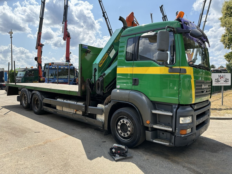MAN TGA 26.360 6X2 BL + CRANE PALFINGER PK 18500 (4x) - LIFT + STEERING AXLE - PLATFORM 7m75 - MANUAL GEARBOX - Vinçli kamyon: fotoğraf 2 MAN TGA 26.360 6X2 BL + CRANE PALFINGER PK 18500 (4x) - LIFT + STEERING AXLE - PLATFORM 7m75 - MANUAL GEARBOX - Vinçli kamyon: fotoğraf 2