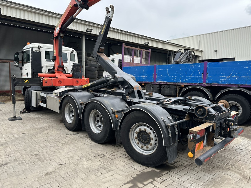 MAN TGS 35.400 8x4 TRIDEM HOOKLIFT T22 + CRANE PALFINGER PK 18001 EH + RADIO - EURO 5 - LIFT/STEERING AXLE - BE TRUCK - Kancalı yükleyici kamyon, Vinçli kamyon: fotoğraf 4 MAN TGS 35.400 8x4 TRIDEM HOOKLIFT T22 + CRANE PALFINGER PK 18001 EH + RADIO - EURO 5 - LIFT/STEERING AXLE - BE TRUCK - Kancalı yükleyici kamyon, Vinçli kamyon: fotoğraf 4
