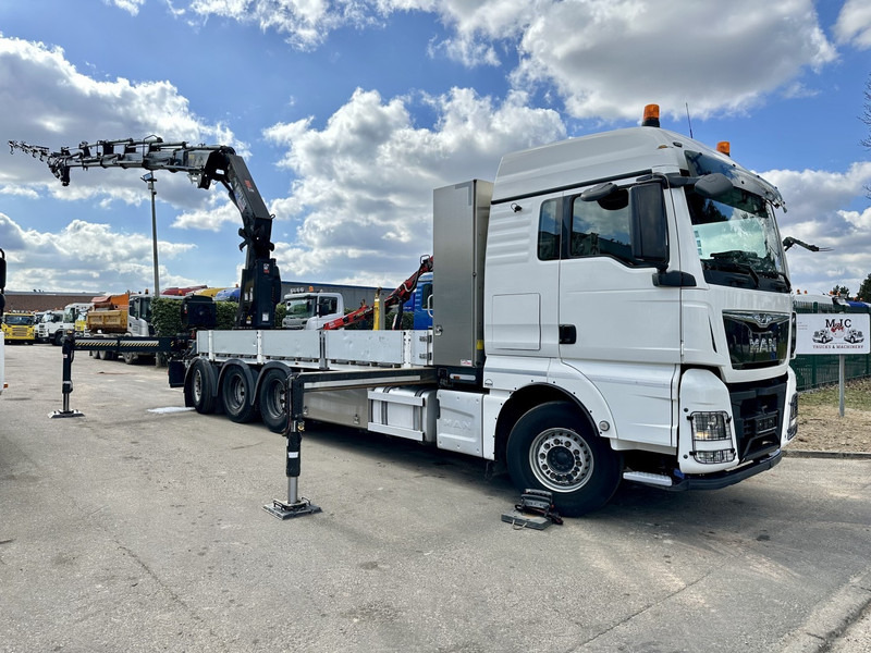 MAN TGX 35.420 8x4-4 TRIDEM + CRANE (26m!) HIAB X-HIPRO 408 E-5 + JIB 100X-5 - PLATFORM 6m40 - *306.245km* - BE TRUCK - Vinçli kamyon: fotoğraf 1 MAN TGX 35.420 8x4-4 TRIDEM + CRANE (26m!) HIAB X-HIPRO 408 E-5 + JIB 100X-5 - PLATFORM 6m40 - *306.245km* - BE TRUCK - Vinçli kamyon: fotoğraf 1