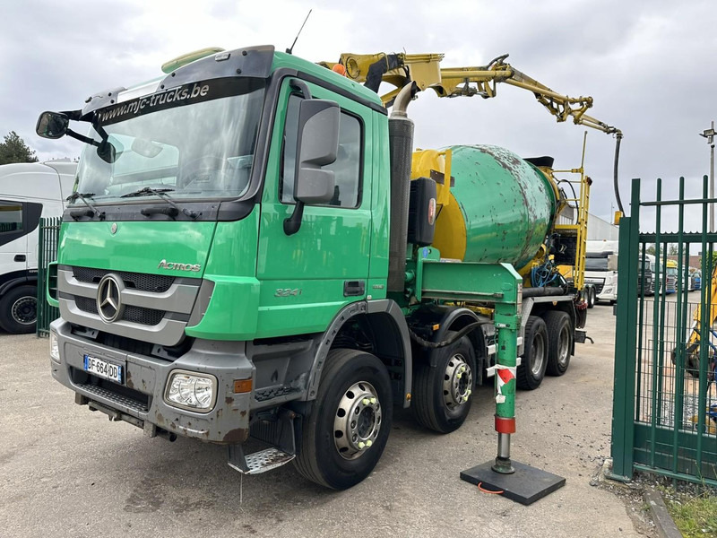 Mercedes-Benz ACTROS 3241 8x4 PUMI PM M 21-3 (21m) Putzmeister - *238.000km* / 1586H - EPS - BLADVERING / NAAFREDUCTIE - Mobil beton pompası: fotoğraf 4 Mercedes-Benz ACTROS 3241 8x4 PUMI PM M 21-3 (21m) Putzmeister - *238.000km* / 1586H - EPS - BLADVERING / NAAFREDUCTIE - Mobil beton pompası: fotoğraf 4