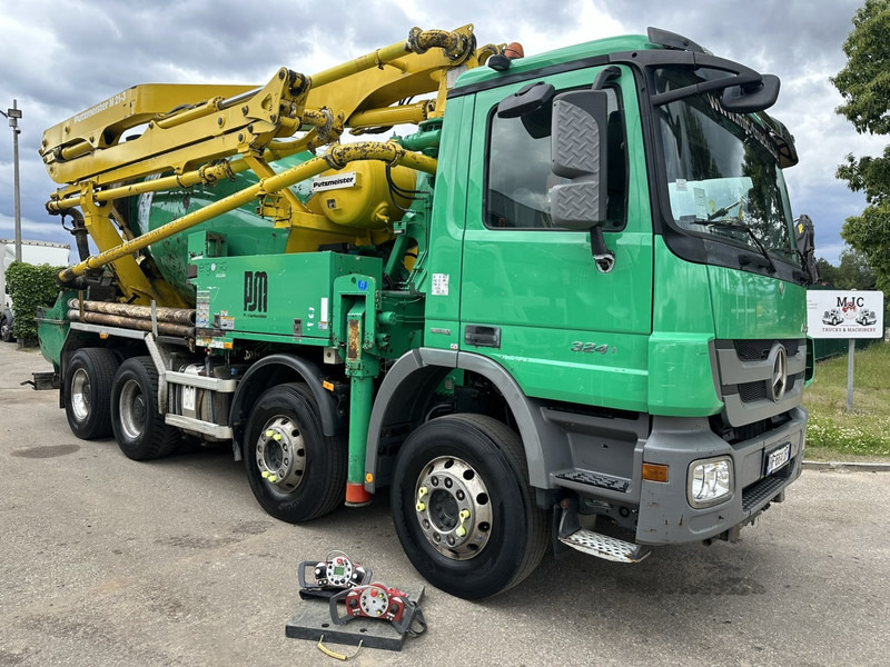 Mercedes-Benz ACTROS 3241 8x4 PUMI PM M 21-3 (21m) Putzmeister - *238.000km* / 1586H - EPS - BLADVERING / NAAFREDUCTIE - Transmikser: fotoğraf 1 Mercedes-Benz ACTROS 3241 8x4 PUMI PM M 21-3 (21m) Putzmeister - *238.000km* / 1586H - EPS - BLADVERING / NAAFREDUCTIE - Transmikser: fotoğraf 1