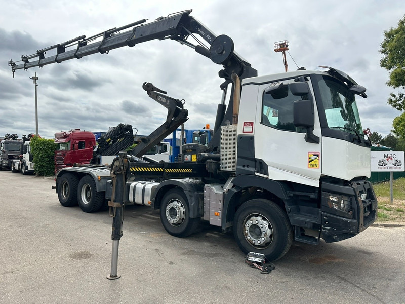 Renault C460 8x4 HOOKLIFT + CRANE HIAB 288 E-6 HIDUO - RADIO - 5/6 F - STEEL SPRING / HUB REDUCTION - Kancalı yükleyici kamyon, Vinçli kamyon: fotoğraf 1 Renault C460 8x4 HOOKLIFT + CRANE HIAB 288 E-6 HIDUO - RADIO - 5/6 F - STEEL SPRING / HUB REDUCTION - Kancalı yükleyici kamyon, Vinçli kamyon: fotoğraf 1