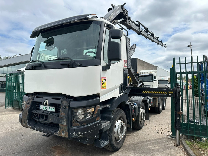 Renault C460 8x4 HOOKLIFT + CRANE HIAB 288 E-6 HIDUO - RADIO - 5/6 F - STEEL SPRING / HUB REDUCTION - Kancalı yükleyici kamyon, Vinçli kamyon: fotoğraf 3 Renault C460 8x4 HOOKLIFT + CRANE HIAB 288 E-6 HIDUO - RADIO - 5/6 F - STEEL SPRING / HUB REDUCTION - Kancalı yükleyici kamyon, Vinçli kamyon: fotoğraf 3